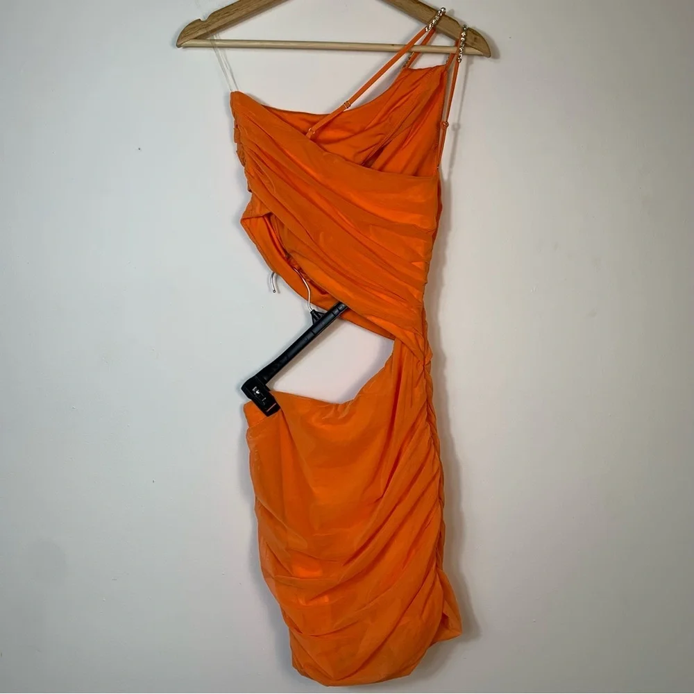 Oh Polly Embellished Draped Mini Party Dress - Picture 6 of 14